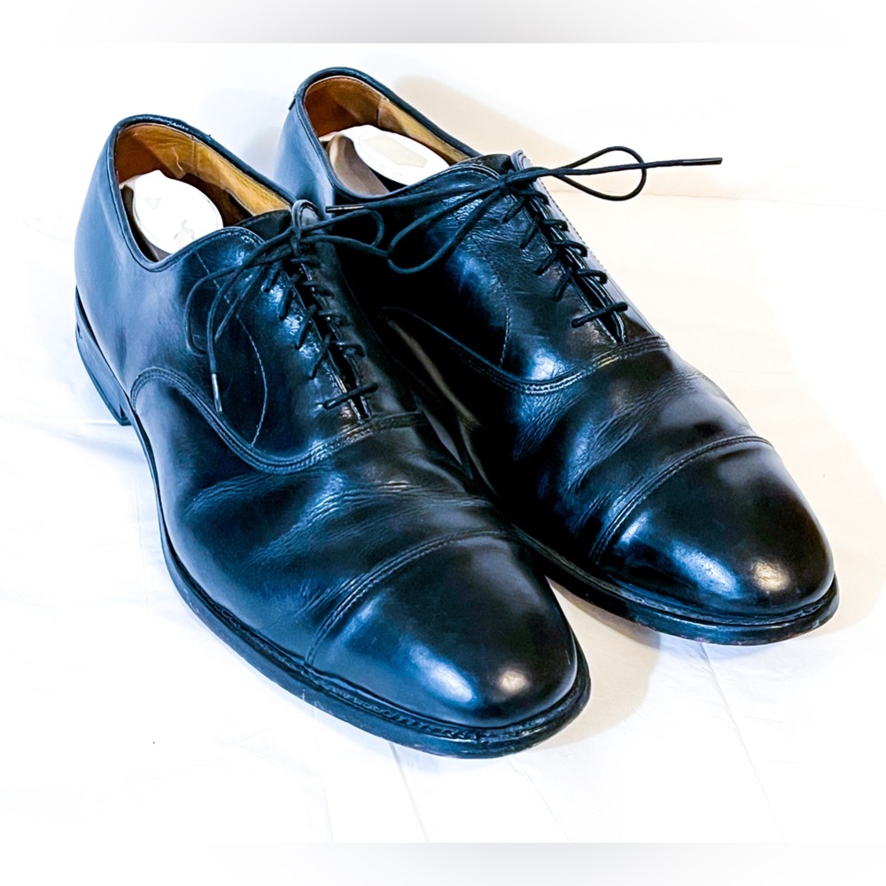 Allen Edmonds Park Avenue 11E Black Captoe Dress Shoes USA